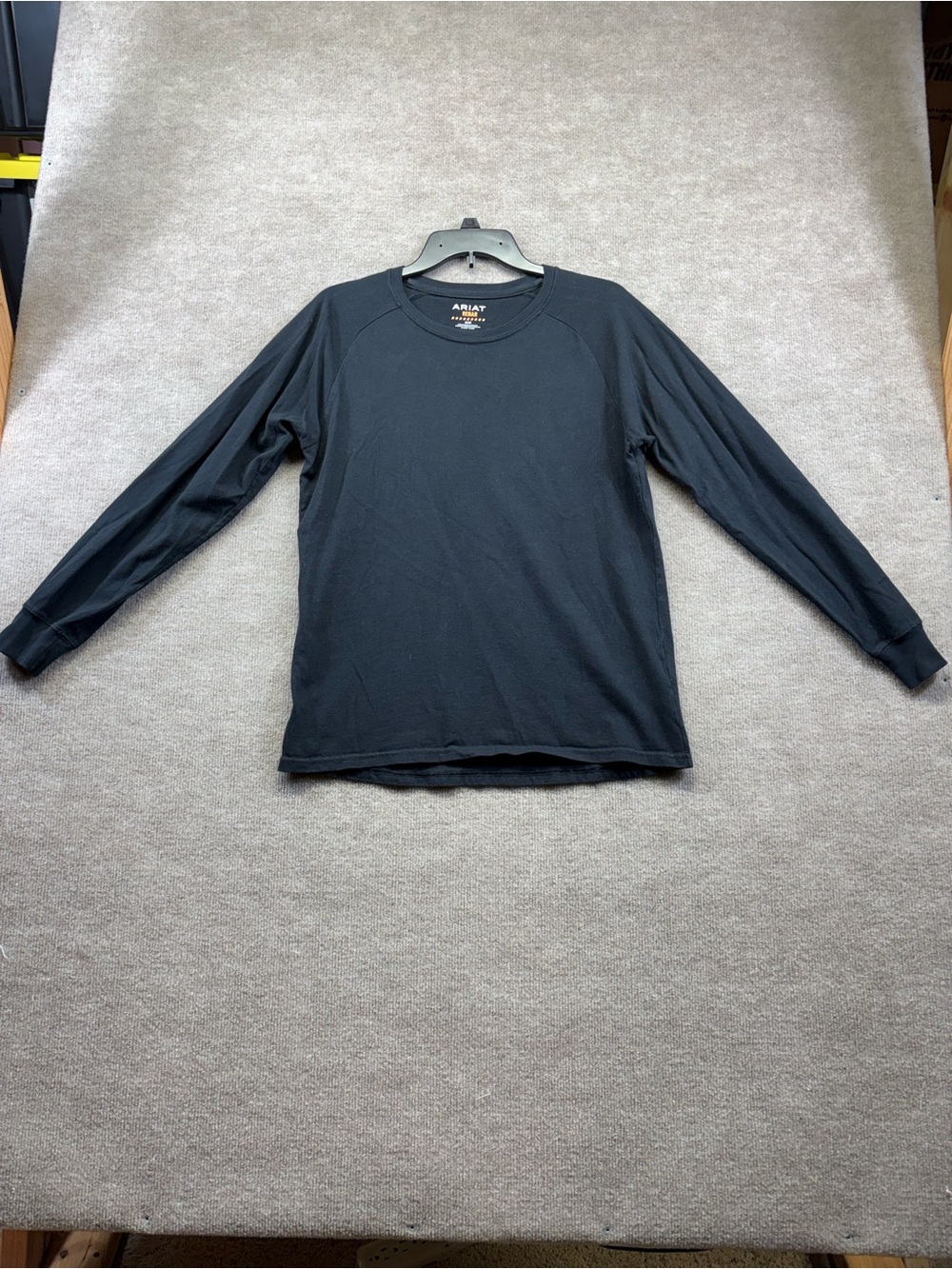 Ariat Rebar Men's Black Long Sleeve T-Shirt Size Medium